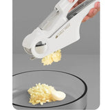 4-In-1 Multifunctional Garlic Press for Pressing Mash Garlic Sliced Garlic Can Opener Peeler for Vegetable Cooking Masher Tool