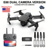 E88Pro 4K FPV Drone 1080P HD Camera Portable Foldable Design Stable Height Hold Best Christmas Gift Professional RC Aircraft