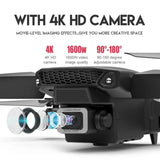 E88Pro 4K FPV Drone 1080P HD Camera Portable Foldable Design Stable Height Hold Best Christmas Gift Professional RC Aircraft