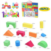 46 PCS Soft Foam EVA Building Block for Children High Quality Safe Construction Brick Toy Kids Baby Intelligence Educational Toy