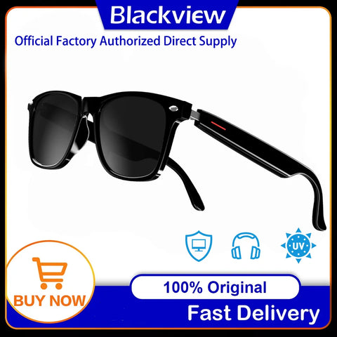 Bluetooth Smart Glasses Built-In Speaker&Mic IPX4 Waterproof Outdoor Polarized UV Protection Sunglasses for Men Women