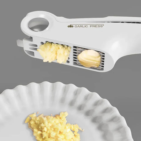 4-In-1 Multifunctional Garlic Press for Pressing Mash Garlic Sliced Garlic Can Opener Peeler for Vegetable Cooking Masher Tool