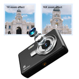 4K HD 1080P Digital Camera 96MP Autofocus Vlogging Camera 2.4 Inch IPS Screen Portable Vlogging Camera for Kids Adults Beginners