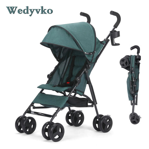 Wedyvko Baby Stroller Travel Stroller Lightweight, Portable Design Folding Children'S Baby Stroller