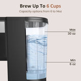 3-In-1 Single Serve Coffee Machine,Brewer for K-Cup Pods, Ground Coffee, and Teas, 30Oz Removable Water Reservoir, Brew Sizes 8