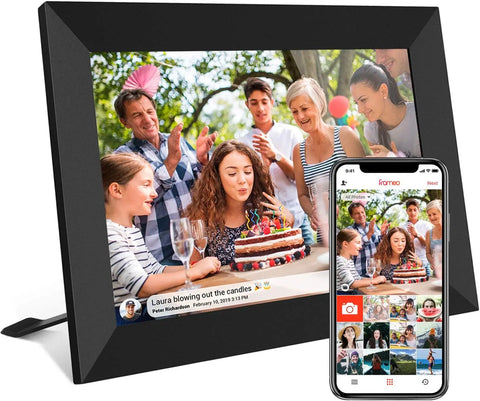 Fast Ship Christmas/New Year/Birthday/Wedding Gift 10.1 Inch 40000 Photos Storage Frameo Wifi Digital Photo Picture Frames