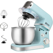Stand Mixer,3.2Qt Small Electric Food Mixer,6 Speeds Portable for Daily Use with Egg Whisk,Dough Hook,Flat Beater (Blue)
