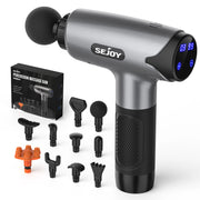 Electric Fascia Gun,Muscle Massage Gun with 10 Massage Heads,30 Speeds Percussion Tissue Back Massager for Body Back Neck Leg
