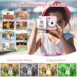 Instant Print Child Digital Camera with Larger Viewing and High-Resolution Design Gift for Children'S Day Thanksgiving MIAO-US
