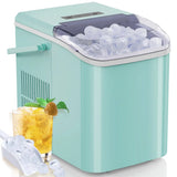 JOINSUN Countertop Portable Ice Maker, 9 Cubes in 6 Min, Self-Cleaning with Handle, Ice Scoop