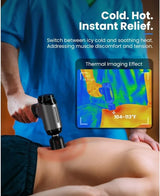 T2 Pro Massage Gun with Heat and Cold, Deep Tissue Percussion Massager Gun, Muscle Massager, Electric Back Massager