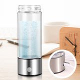 420ML Hydrogen Rich Water Bottle SPE PEM Technology Portable USB Rechargeable Hydrogen Water Generator Glass Drinking Cup Gift