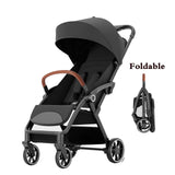 Standard Stroller Seat, Foldable Portable Newborn Stroller ,Luxury Baby Carriage Suit Baby,Toddlers,360°Swivel Seat
