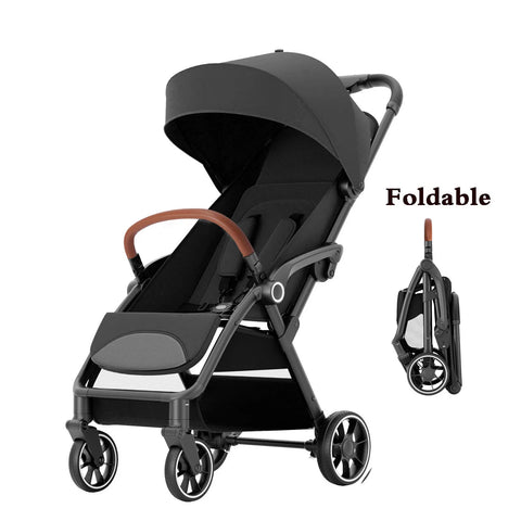Standard Stroller Seat, Foldable Portable Newborn Stroller ,Luxury Baby Carriage Suit Baby,Toddlers,360°Swivel Seat