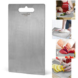 Household Kitchen Fruit Cutting Chopping Board Pure Titanium Cutting Board for Kitchen Outdoor Cooking While Camping Hiking