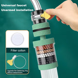 6 Layers Water Filter Tap Purifier 360 Degree Rotation Splash Nozzle Bubbler Water Saving Faucet Aerator for Kitchen Bathroom
