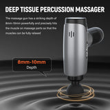 Electric Fascia Gun,Muscle Massage Gun with 10 Massage Heads,30 Speeds Percussion Tissue Back Massager for Body Back Neck Leg