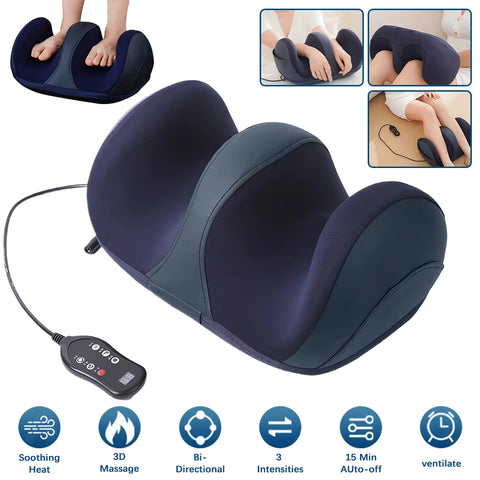 Newest 2 in 1 Shiatsu Foot Massager with Heat for Plantar Fasciitis Feet and Calf Massager Machine for Tired Muscles Pain Relief