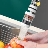 6 Layers Water Filter Tap Purifier 360 Degree Rotation Splash Nozzle Bubbler Water Saving Faucet Aerator for Kitchen Bathroom