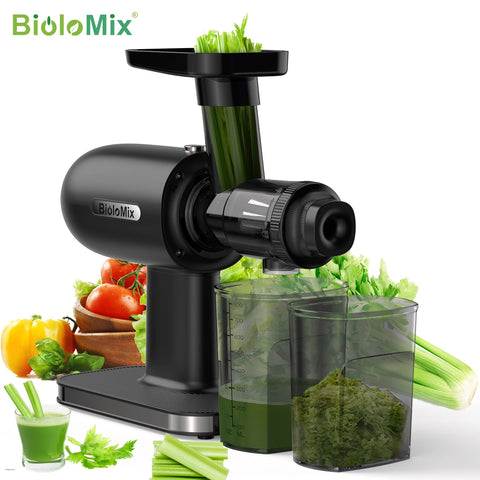 Cold Press Juicer,Slow Masticating Juicer Machines with Reverse Function,High Juice Yield, Easy to Clean Brush & Quiet