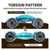 Stunt RC Car 4WD 1:16 with LED Light Gesture Induction Deformation Twist Climbing Radio Controlled Car Electronic Toys for Kids