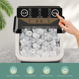 JOINSUN Countertop Portable Ice Maker, 9 Cubes in 6 Min, Self-Cleaning with Handle, Ice Scoop