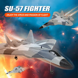 US Ship SU57 2.4G Remote Control Aircraft RC Airplane Electric EPP Foam Plane Rc Fighter Fixed Wing Hand Throwing Glider Toys