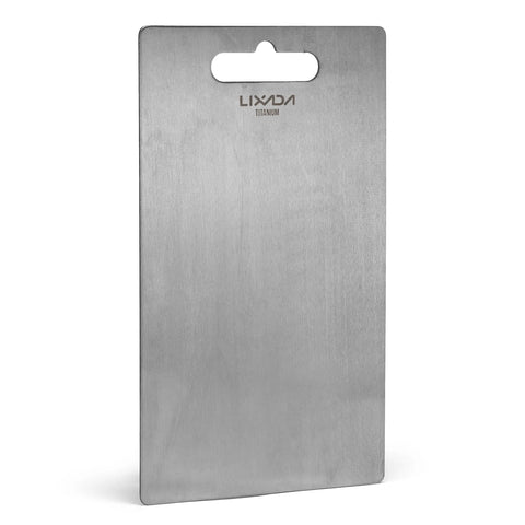 Household Kitchen Fruit Cutting Chopping Board Pure Titanium Cutting Board for Kitchen Outdoor Cooking While Camping Hiking
