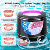 Uv Ultrasonic Holder Cleaner Black Machine Ultrasonic Uv Denture Cleaner Black