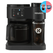 Keurig K-Duo Essentials, Hot & Iced Single-Serve K-Cup Pod Coffee Maker & Carafe, Black
