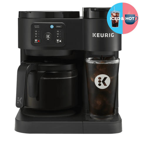 Keurig K-Duo Essentials, Hot & Iced Single-Serve K-Cup Pod Coffee Maker & Carafe, Black