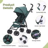 Wedyvko Baby Stroller Travel Stroller Lightweight, Portable Design Folding Children'S Baby Stroller