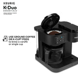 Keurig K-Duo Essentials, Hot & Iced Single-Serve K-Cup Pod Coffee Maker & Carafe, Black