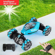 Stunt RC Car 4WD 1:16 with LED Light Gesture Induction Deformation Twist Climbing Radio Controlled Car Electronic Toys for Kids