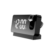 Digital Projection Alarm Clock with Rotatable Ceiling/Wall Projector Bedside Desktop Clock Large Display for Bedroom Office