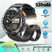 2024 New Rugged Smart Watch for Men with Wireless Calling/Receiving, Built-In Activity Fitness Tracker for 100+ Sports