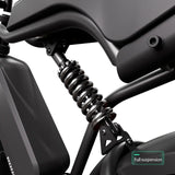 TST® R002 20'' 1500W Full Suspension Moped-style Electric Bike