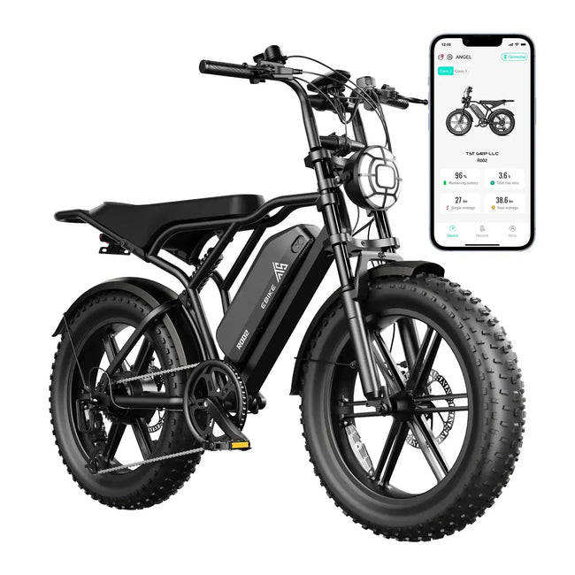TST® R002 20'' 1500W Full Suspension Moped-style Electric Bike