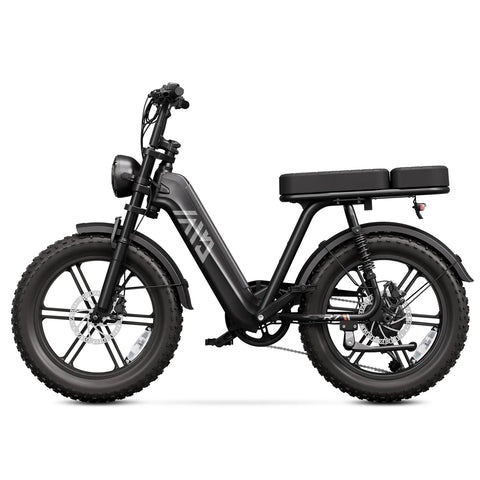 TST® R7 Moped Style 1500W Full Suspension Electric Cargo Bike | 2026 New Model