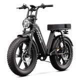 TST® R7 Moped Style 1500W Full Suspension Electric Cargo Bike | 2026 New Model