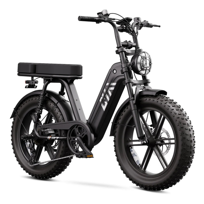 TST® R7 Moped Style 1500W Full Suspension Electric Cargo Bike | 2026 New Model