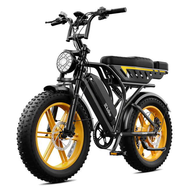 TST® R9 Dual-Battery 1500W Long-Range Full-Suspension Moped Style Electric Bike (2026 Model)