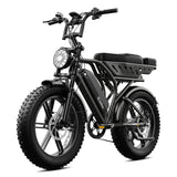 TST® R9 Dual-Battery 1500W Long-Range Full-Suspension Moped Style Electric Bike (2026 Model)