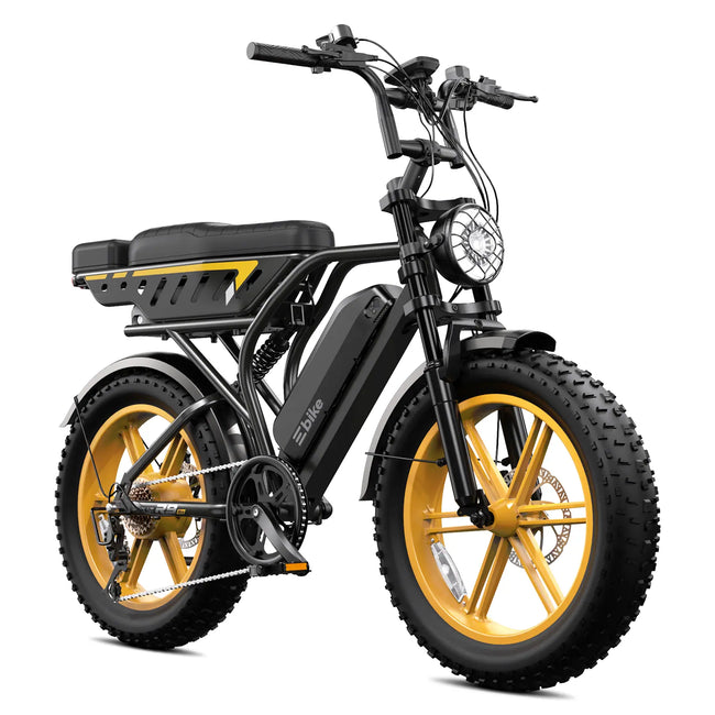 TST® R9 Dual-Battery 1500W Long-Range Full-Suspension Moped Style Electric Bike (2026 Model)