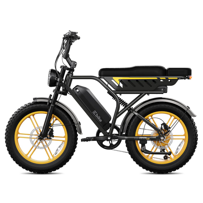 TST® R9 Dual-Battery 1500W Long-Range Full-Suspension Moped Style Electric Bike (2026 Model)