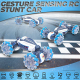 Gesture Sensing RC Stunt Car Toys Hand Controlled 2.4Ghz Remote Control Twist Cars 4WD Transform All-Terrain off Road Vehicle
