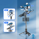 L13D 1160Mm Front Rear Fill Light Bluetooth Tripod Selfie Stick Tripe Stabilizer Remote Shutter for Android IOS Cellphone