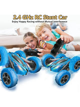 Remote Control Car Double Sided 360°Rotating RC Cars with Headlights Rechargeable Race Stunt Toy Car Christmas Birthday Gifts