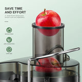 Juicer Machine, 500W Centrifugal Juicer Extractor with Wide Mouth 3” Feed Chute for Fruit Vegetable, Easy to Clean