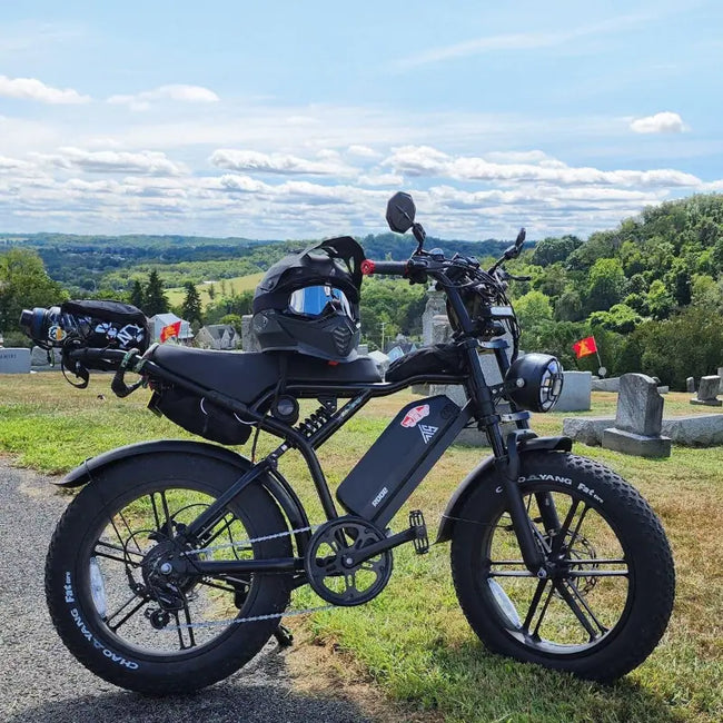 TST® R002 20'' 1500W Full Suspension Moped-style Electric Bike